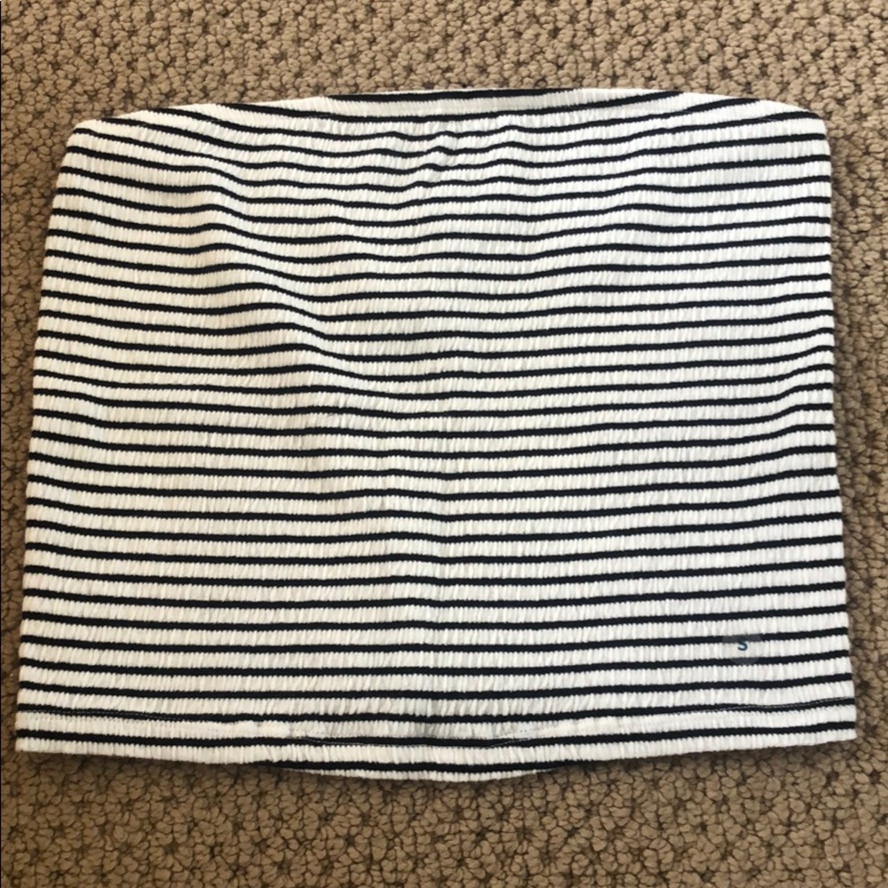 Strapless shirt